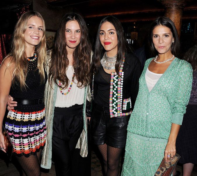 En el círculo de amigas de Tatiana Santo Domingo se encuentran Eugenie Niarchos, Dana Alikhani y Margherita Missoni
