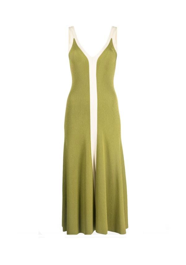 vestido canale verde tendencia