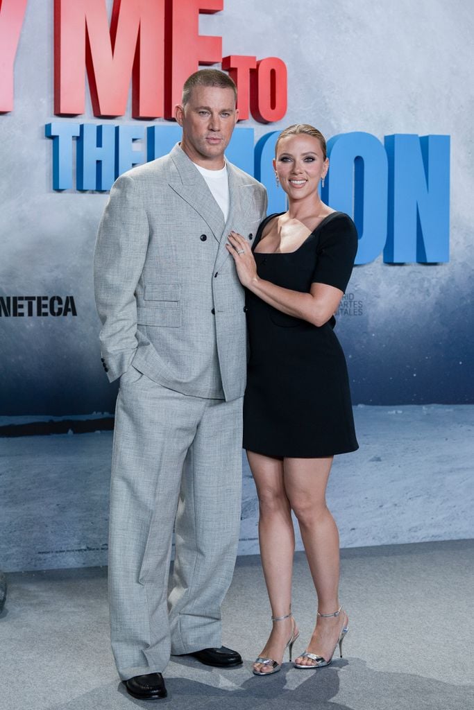 Actors Scarlett Johansson y Channing Tatum, en Madrid