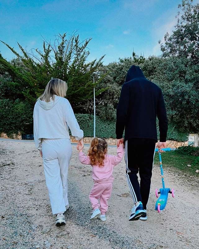 Edurne, David De Gea y su hija Yanay