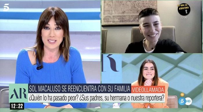 Sol Macaluso en conexión en directo con su hermana Pía 