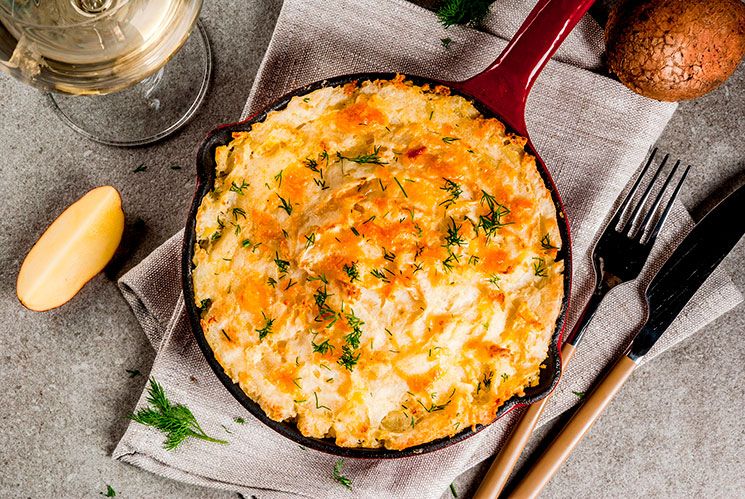 Pastel de pollo de corral