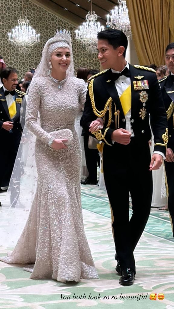 vestidos de novia boda príncipe de Brunéi