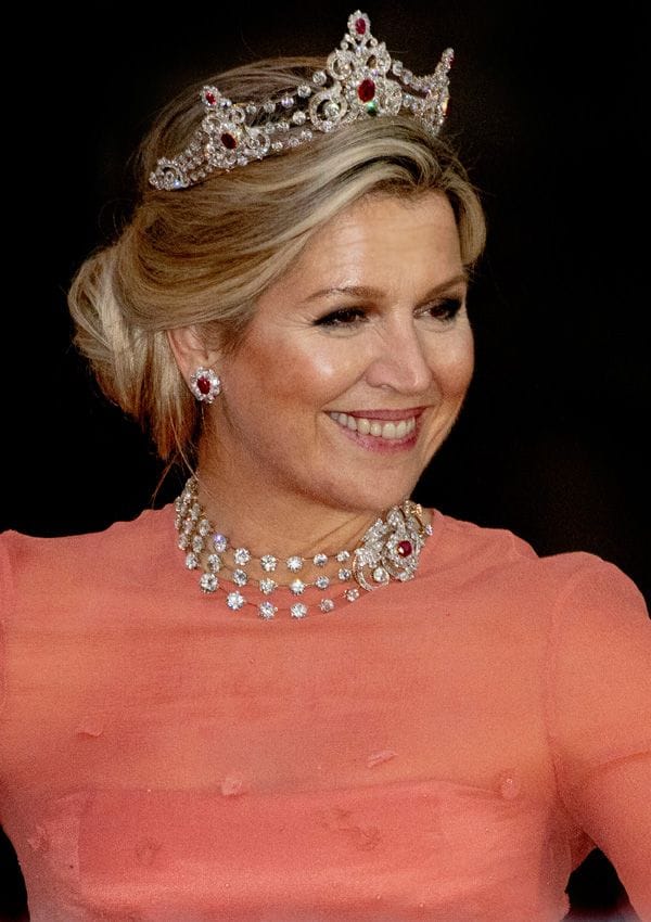 Máxima de Holanda con look de gala