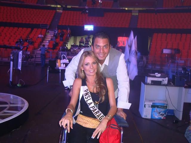 Daniel Sarcos y Alessandra Villegas en el Miss Venezuela en 2007