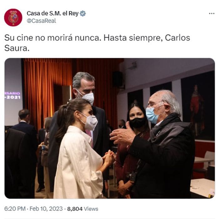 Mensaje de la Casa Real