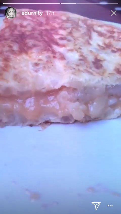 Storie de Instagram de la tortilla de patata de Edurne