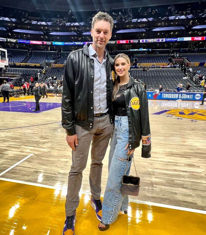 Pau Gasol y Catherine McDonnell