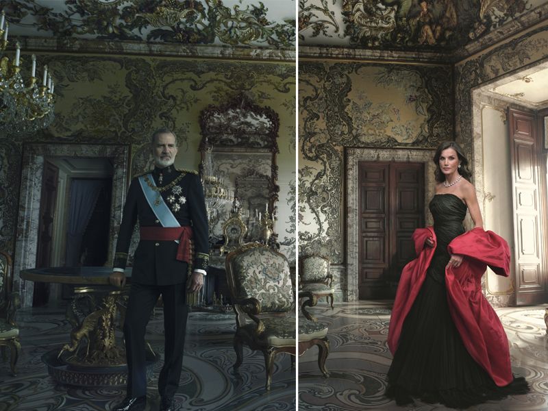 Rey Felipe Vi y Reina Letizia retratados por Annie Leibovitz para el Banco de España