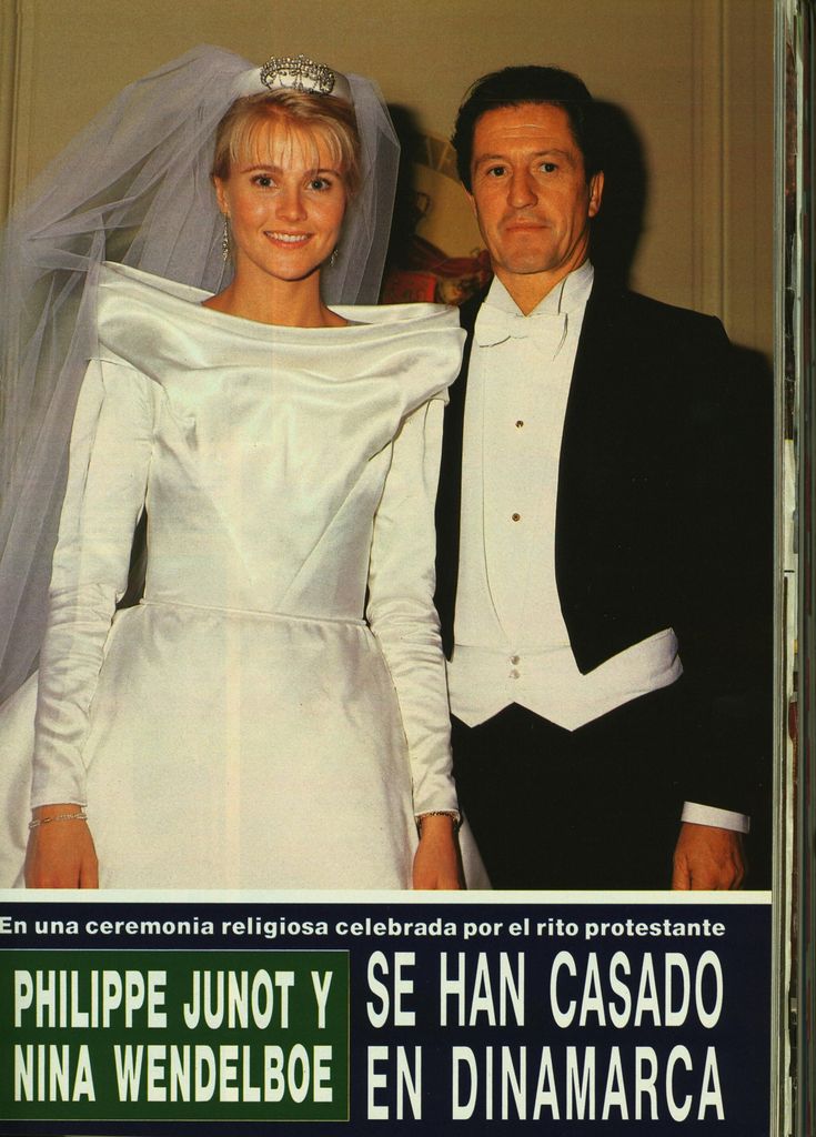 Boda de Philippe Junot con Nina Wendelboe-Larsen en ¡HOLA! 1987