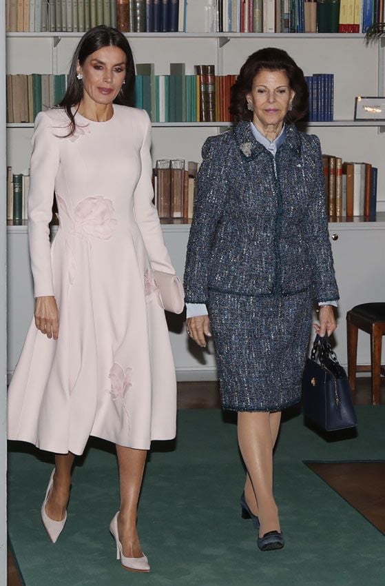 Reina Letizia y reina Silvia de Suecia