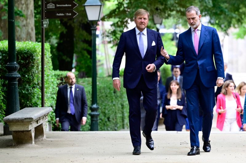 El rey Felipe con Guillermo de Holanda 