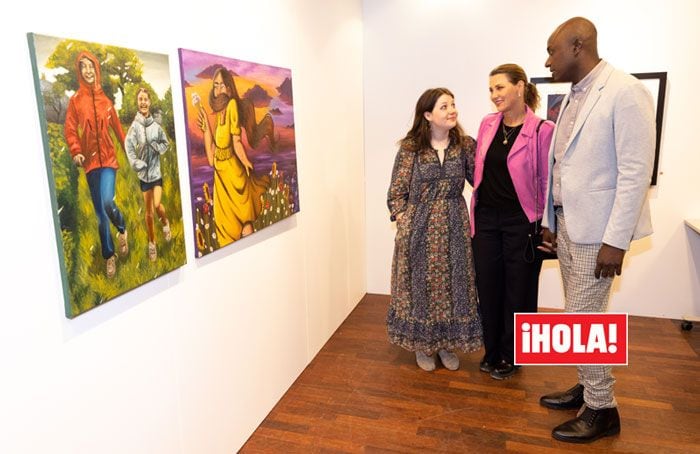 Marta Luisa de Noruega y Durek Verrett con Maud Angelica 