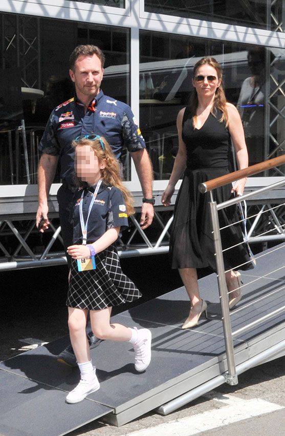 Christian Horner y Geri Halliwell