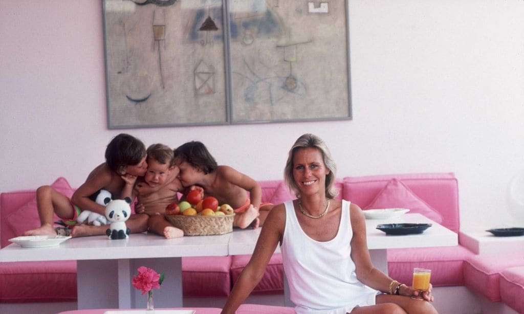 La princesa Cristina de Hohenlohe, en su casa de Ibiza.