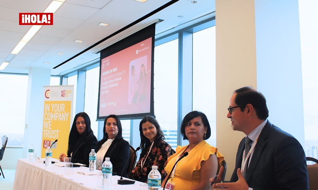 Panel 1: Diversidad Corporativa: Mariana Seixas, Brissa Quiroz, Nagidmy Márquez Acosta, Brenda Henderson y Yosbel Ibarra