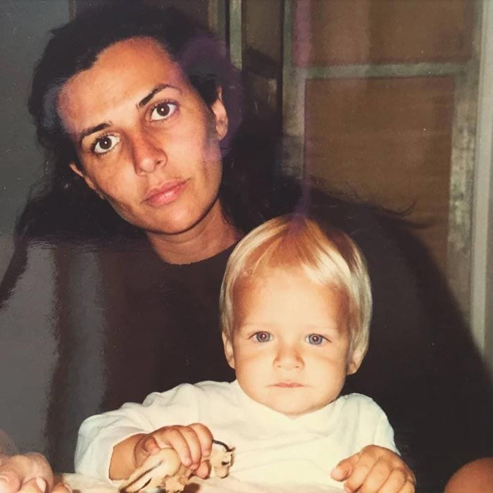 Mónica Silva con su hijo Jaime