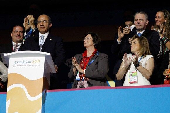 Felipe Calderón Hinojosa, inauguró oficialmente los Juegos Panamericanos 2011