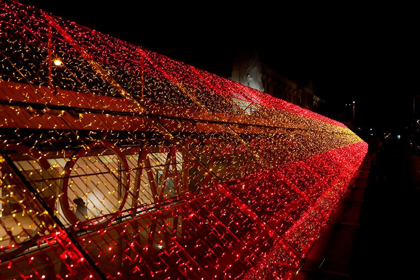 luces navidad madrid bandera espana