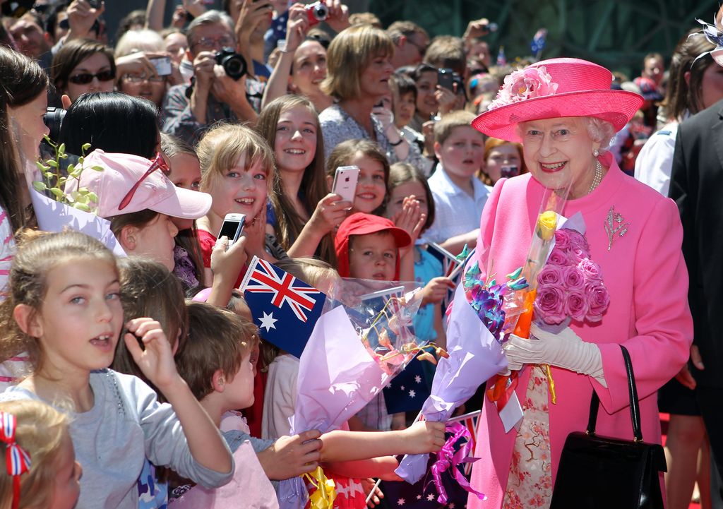 Isabel II, en una visita a Melbourne, Australia, en 2011