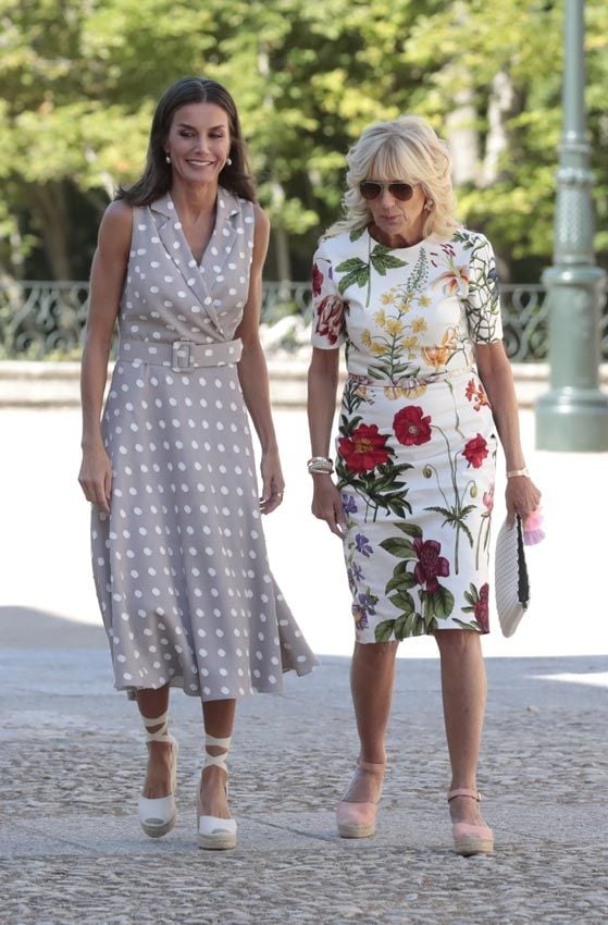 Jill Biden y la reina Letizia