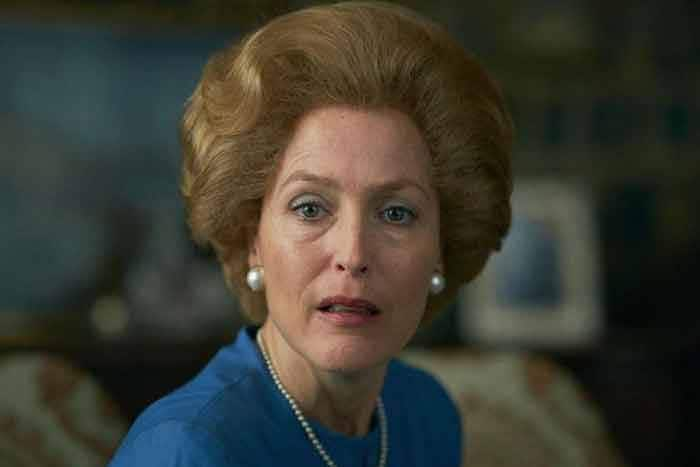 Gillian Anderson como Margaret Thatcher en 'The Crown'