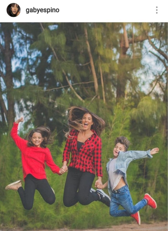 Gaby Espino y sus hijos