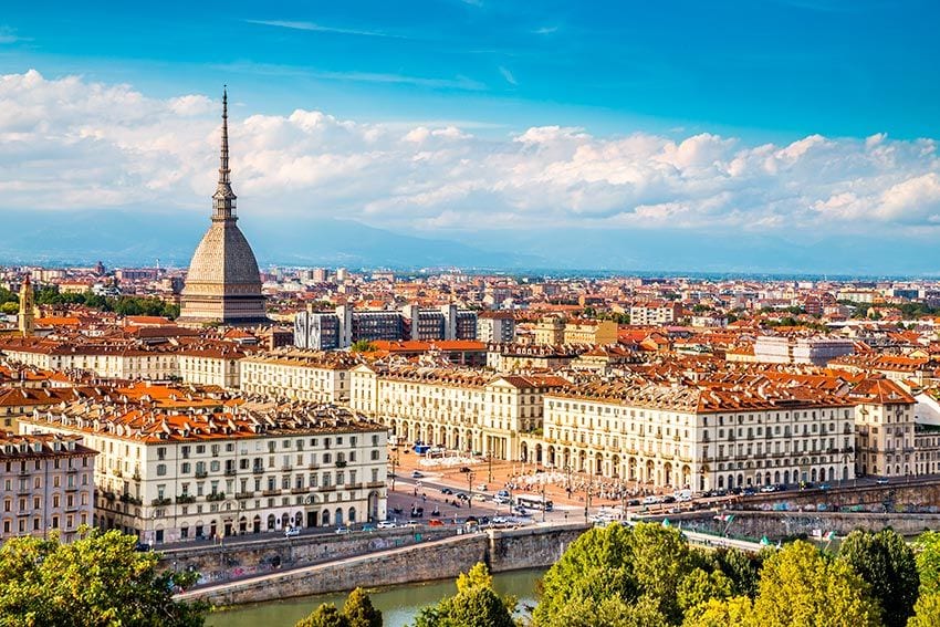 Panorámica de Turín desde La Mole Antonelliana