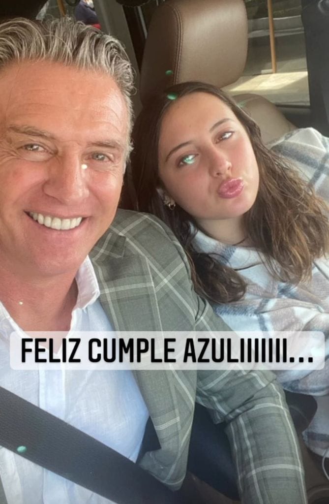 Juan Soler y su hija Azul