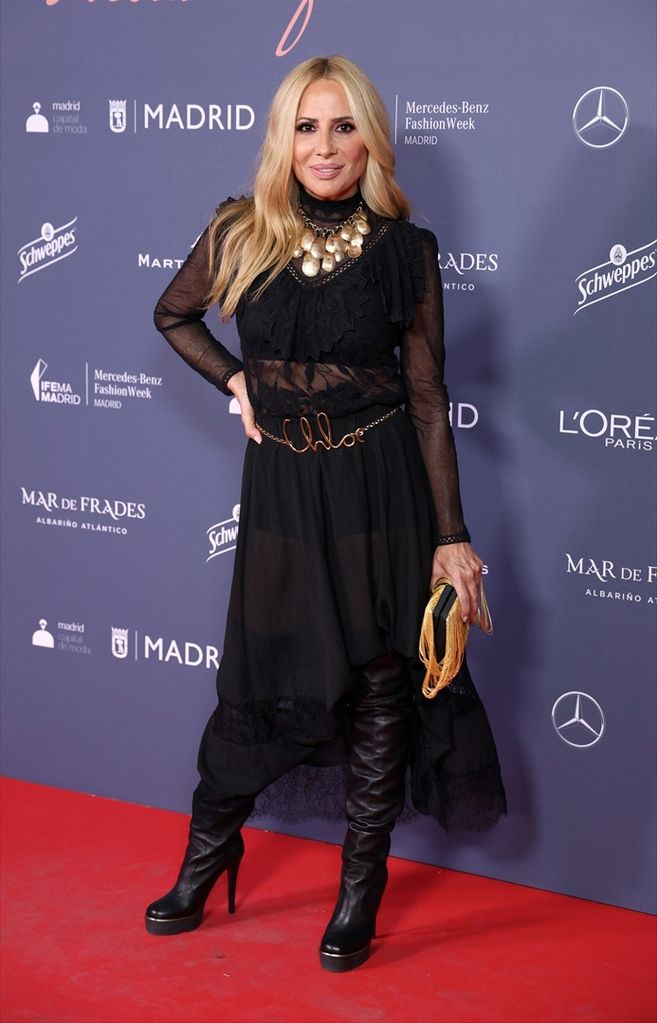 Marta Sánchez en la fiesta ¡HOLA! con la que se inaugura la MBMFW