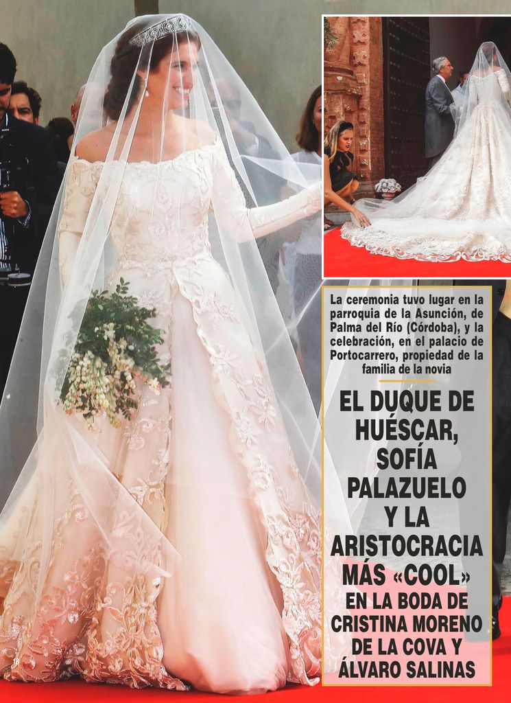 Cristina Moreno de la Cova en su boda