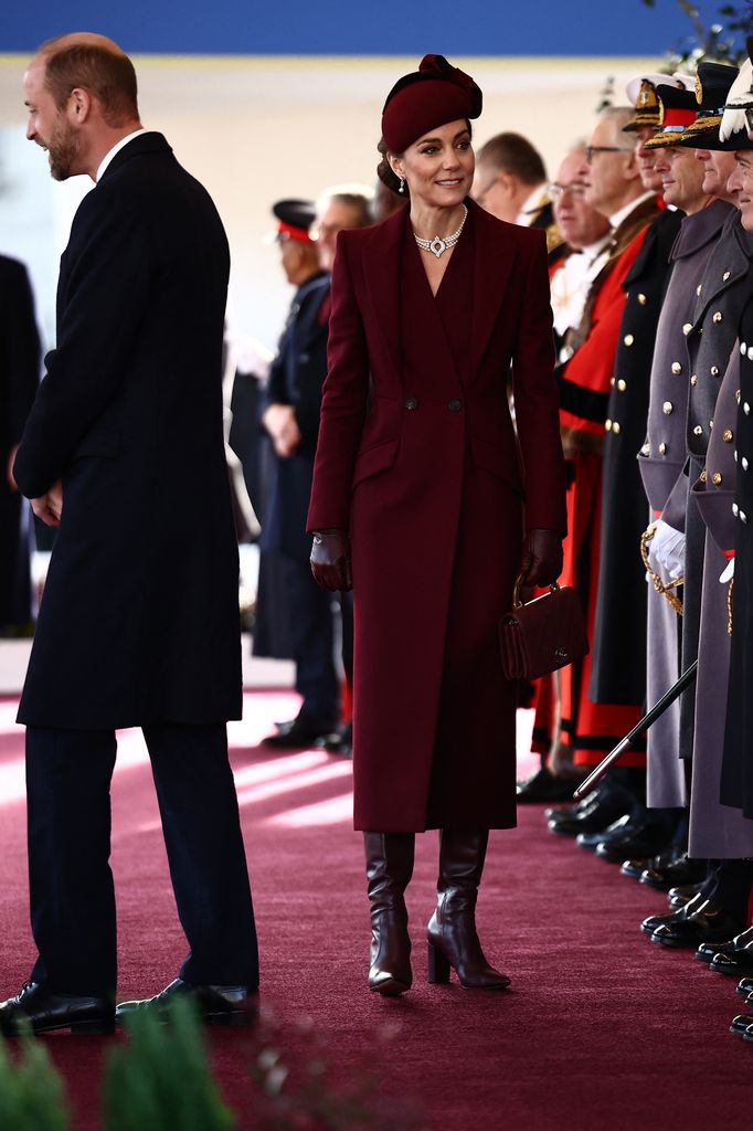 Kate Middleton durante la visita de Estado el emir de Catar