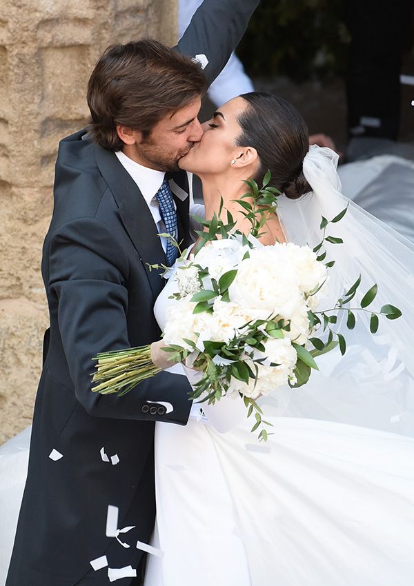 Marta Lozano y Lorenzo Remohi el día de su boda