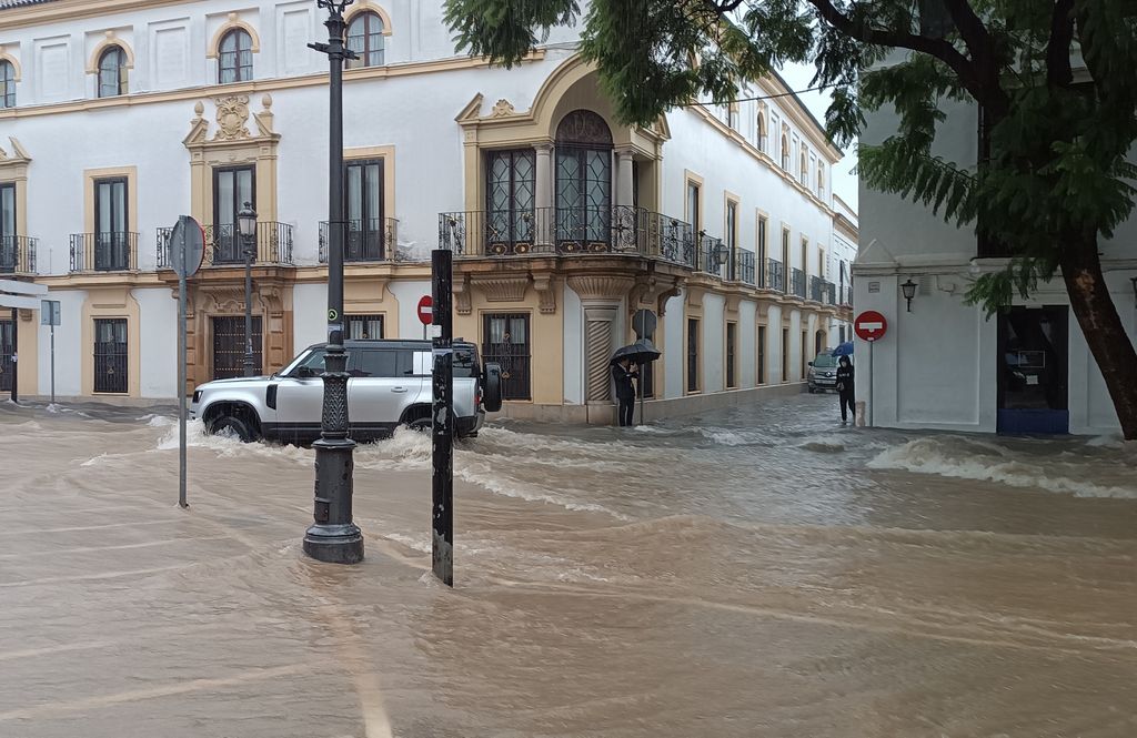 Las imágenes de la DANA a su paso por Jerez, en Cádiz