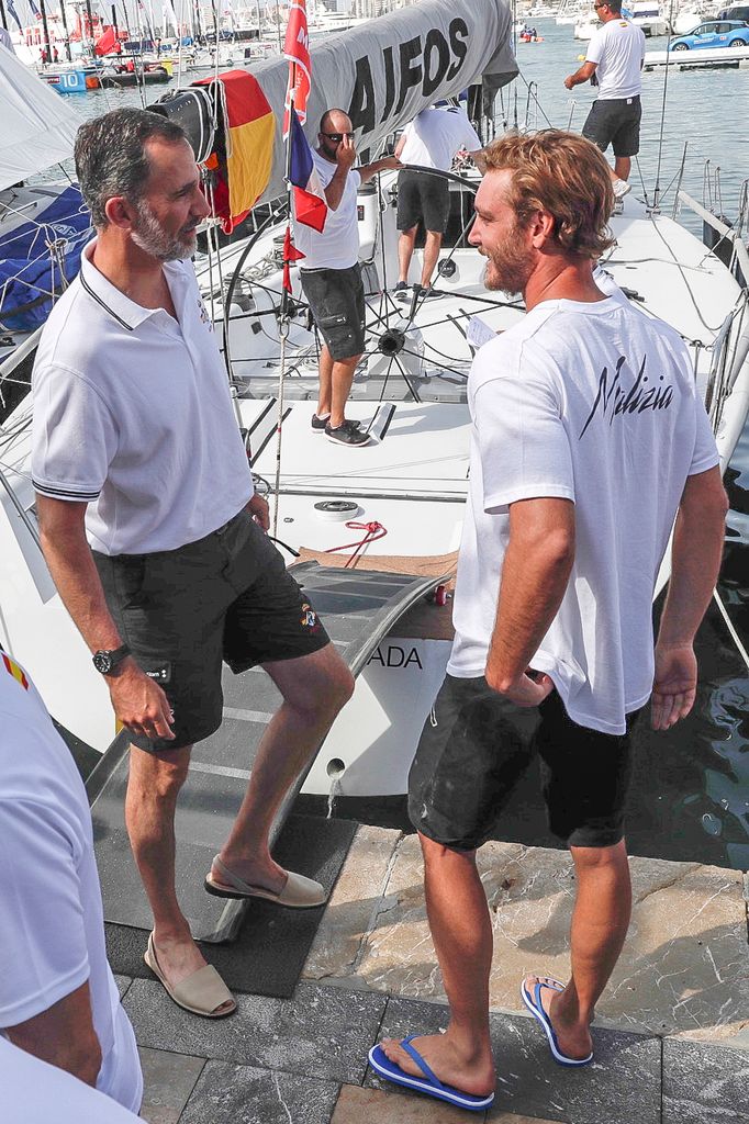 Pierre Casiraghi con el rey Felipe en la 36 Copa del Rey de Vela de Plama de Mallorca en 2017Pierre Casiraghi con el rey Felipe en la 36 Copa del Rey de Vela de Plama de Mallorca en 2017