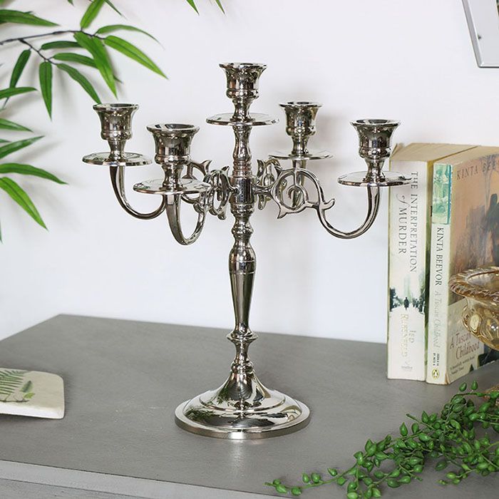 Candelabro de plata