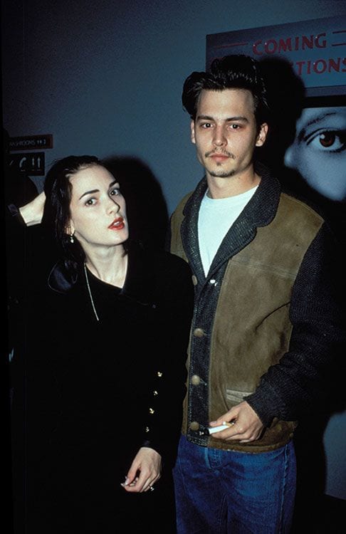 Winona Ryder y Johnny Depp