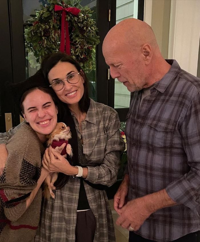 Bruce y Demi Moore junto a su hija Tallulah