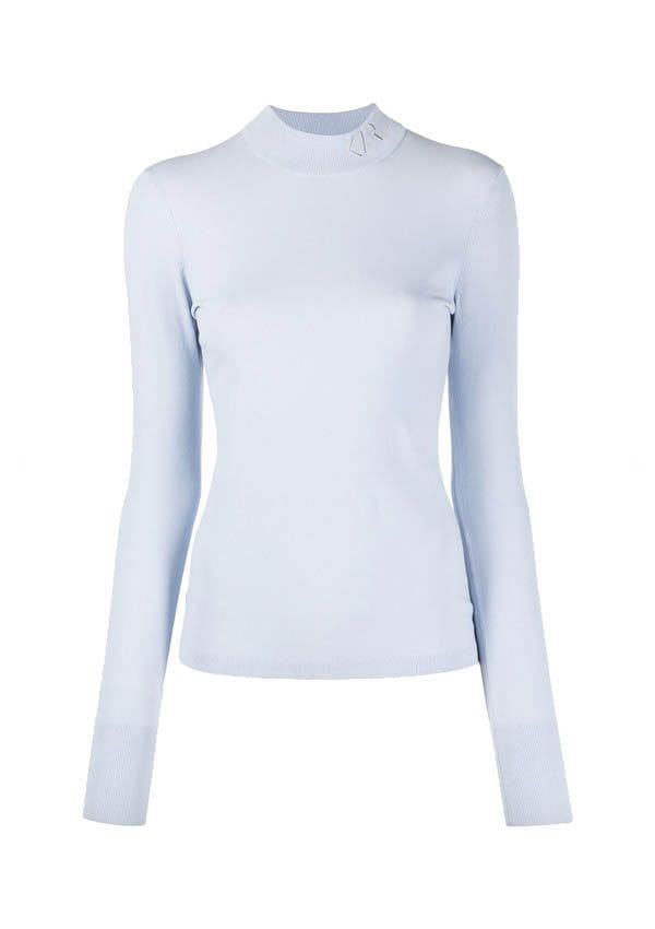 jersey de punto azul pastel karl lagerfeld