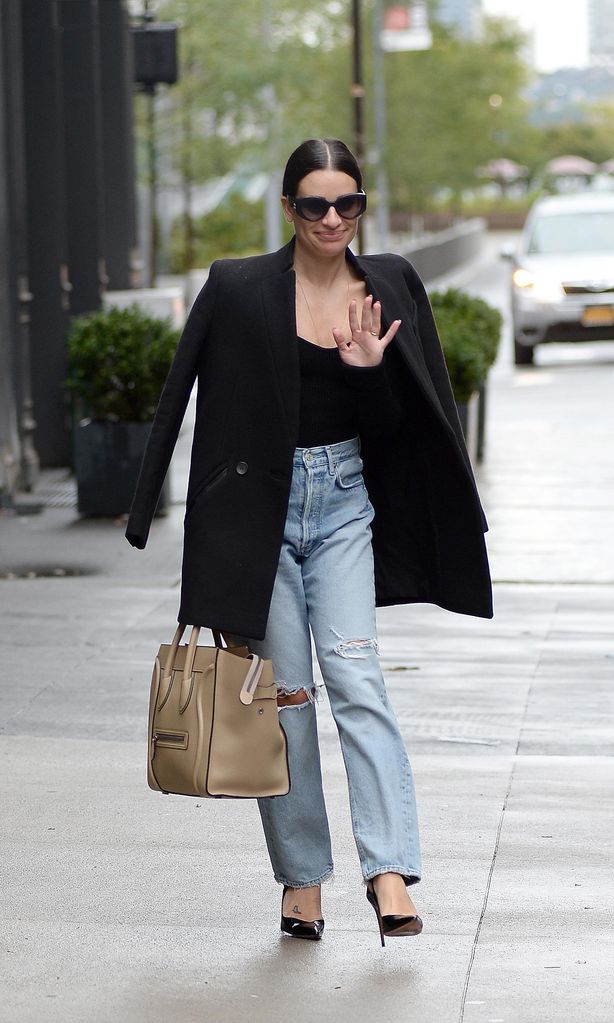 Lea Michele en las calles de Nueva York
