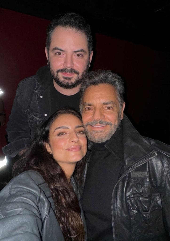 Last night, Eugenio, Aislinn and José Eduardo Derbez went together to the Vadhir Derbez concert in Mexico City.