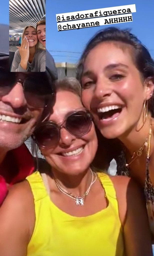 Chayanne, Marilisa Maronesse y su hija Isadora