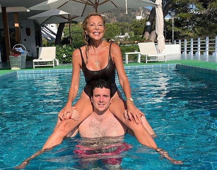 Ana Obregón y su hijo Álex, en una imagen de 2019 en Mallorca