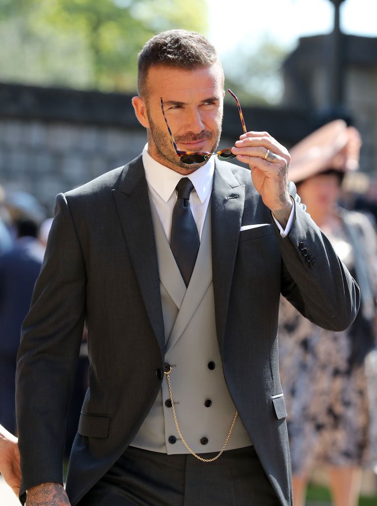 David Beckham causó sensación en la boda de los duques de Sussex