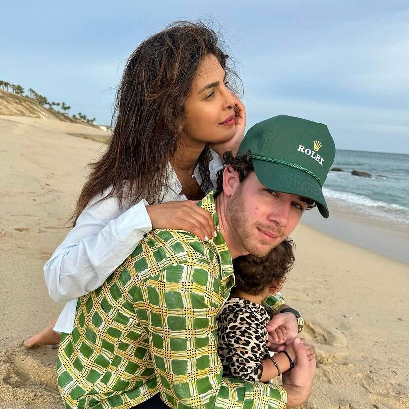 La pareja durante sus vacaciones en Los Cabos, México