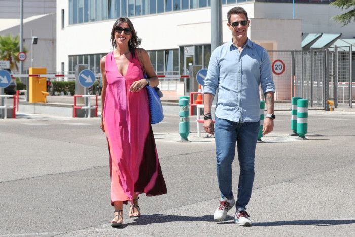 Patricia Pardo y Christian Gálvez saliendo de Telecinco