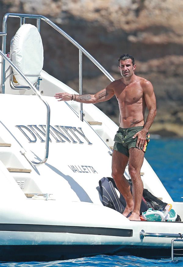 Luis Figo y Helene Svedin, un matrimonio 'cañón' bajo el sol de Ibiza