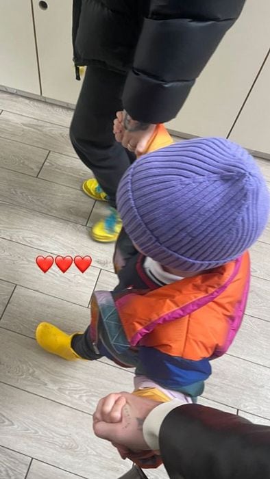 fedez con su hijo