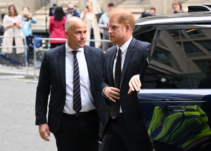 El príncipe Harry en el Tribunal Superior de Londres