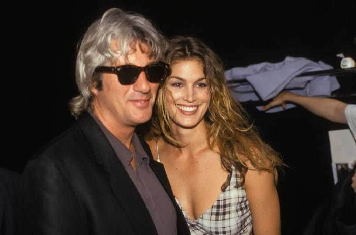 Cindy Crawford y Richard Gere muy sonrientes